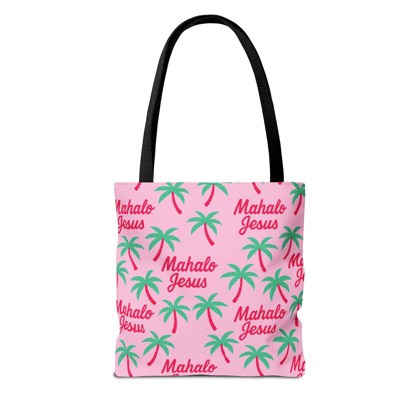 Mahalo Jesus Tote Bag Pink Design