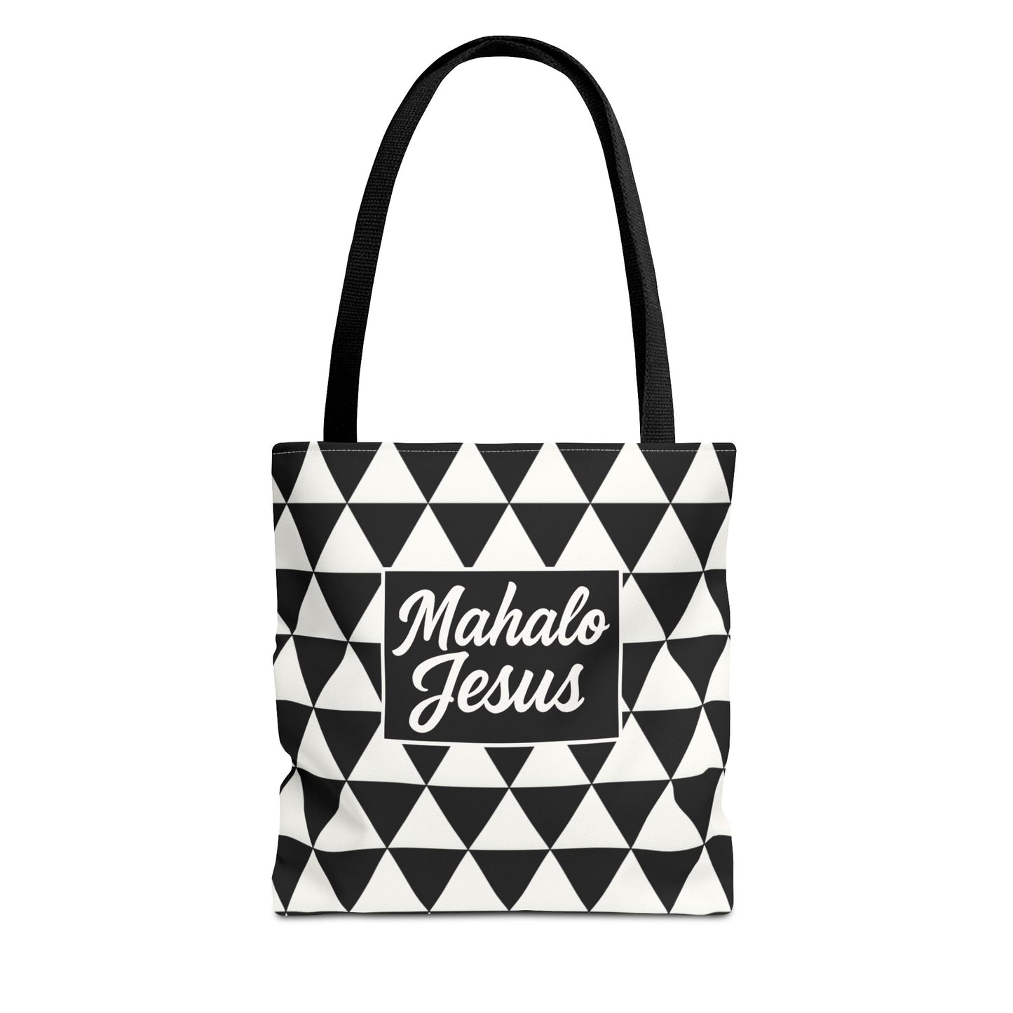 Black & White Triangle Design Tote Bag