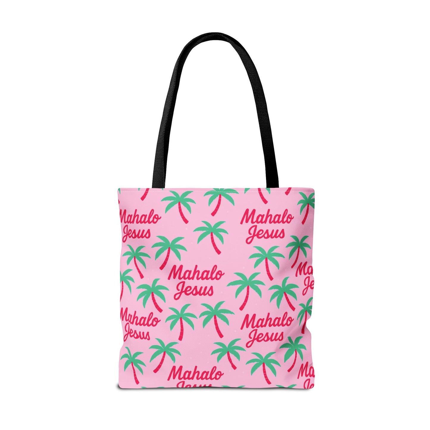 Mahalo Jesus Tote Bag Pink Design