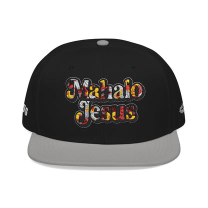 Mahalo Jesus Red Floral Design