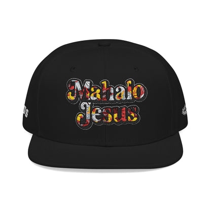 Mahalo Jesus Red Floral Design