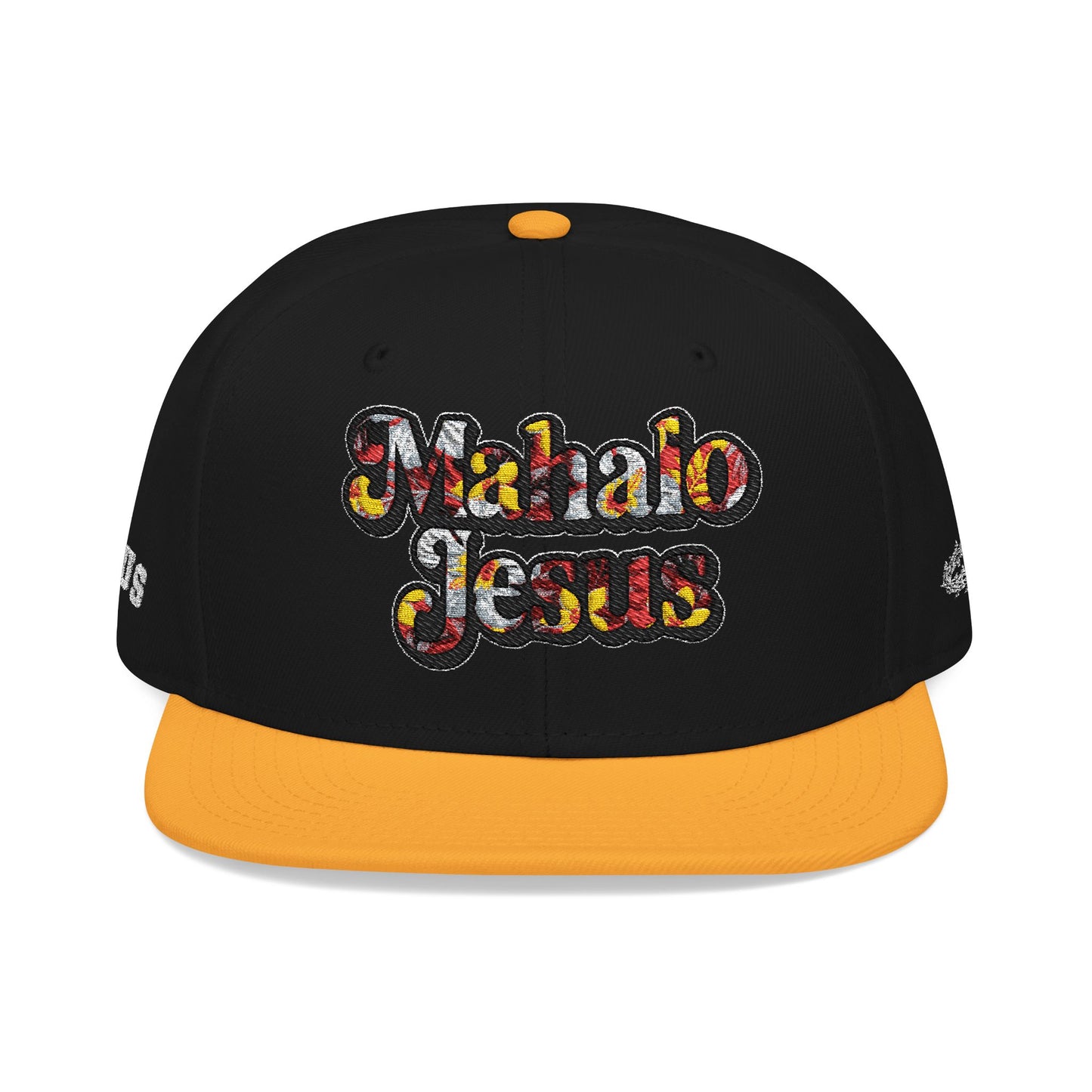 Mahalo Jesus Red Floral Design