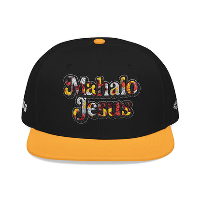 Mahalo Jesus Red Floral Design