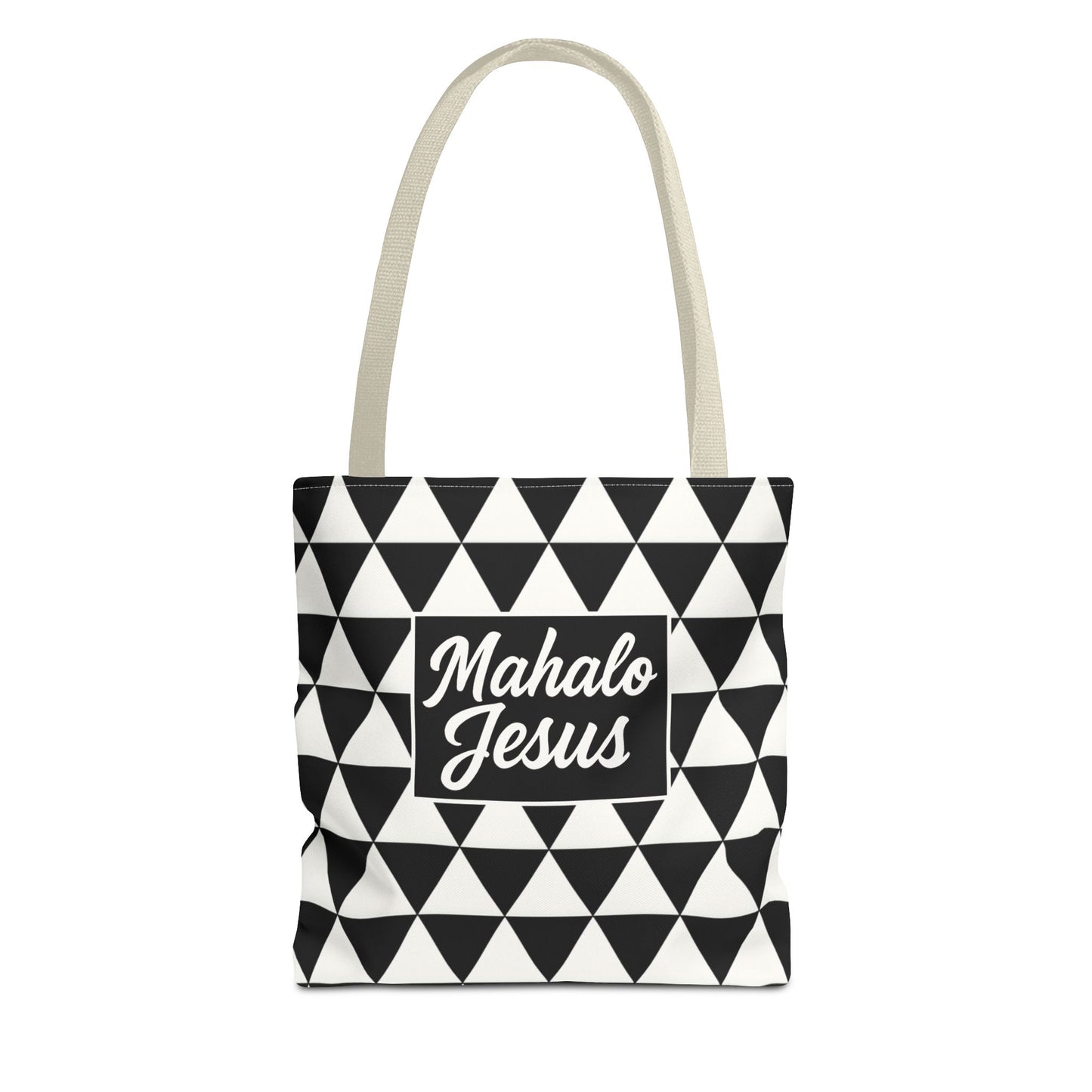 Black & White Triangle Design Tote Bag