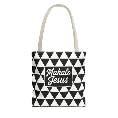 Black & White Triangle Design Tote Bag