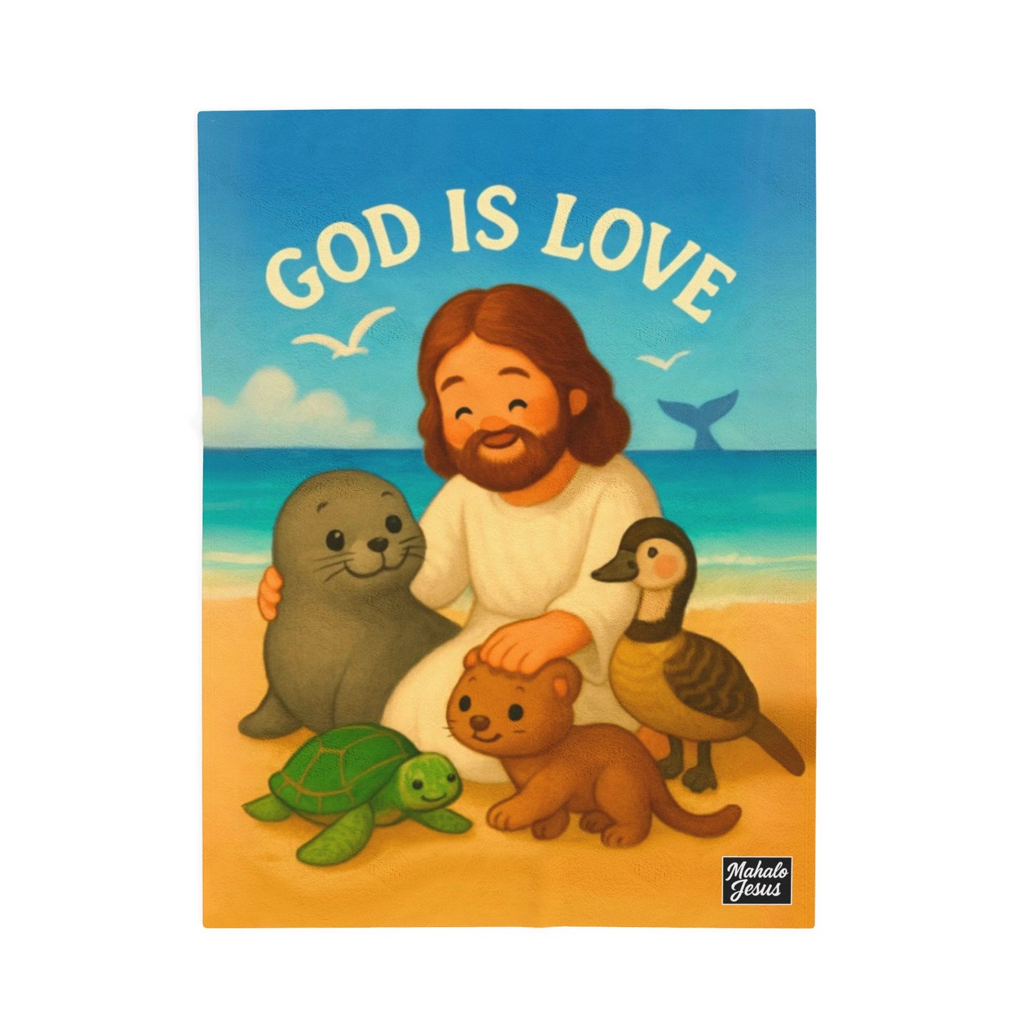 God is Love Plush Blanket