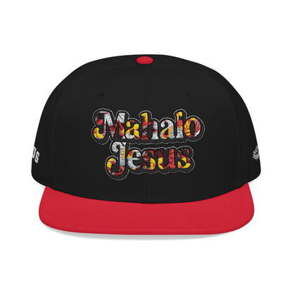 Mahalo Jesus Red Floral Design